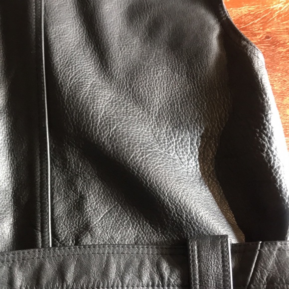 Leather Biker Vest - Picture 9 of 17
